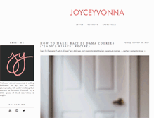 Tablet Screenshot of joyceyvonna.com